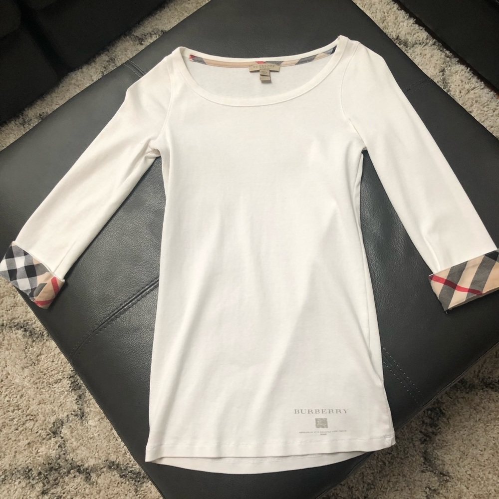 Authentic Burberry 3/4 sleeve top
